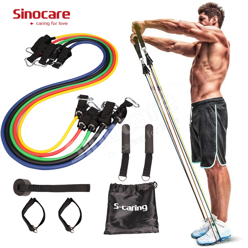 Sincoare 11 PCS Resistance Bands Best Exercise Equipment for Your Home Gym 11 PCS Resistance Band Set