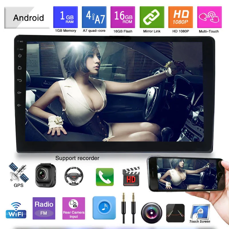 Автомобильный автомобильный автомобильный MP3-плеер с ЖК-экраном 7" 9" USB-разъем Audio