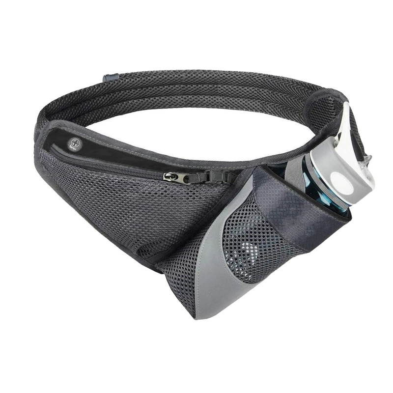 Ceinture de course à pied avec support pour bouteille d'eau Sac banane taille pour hommes femmes