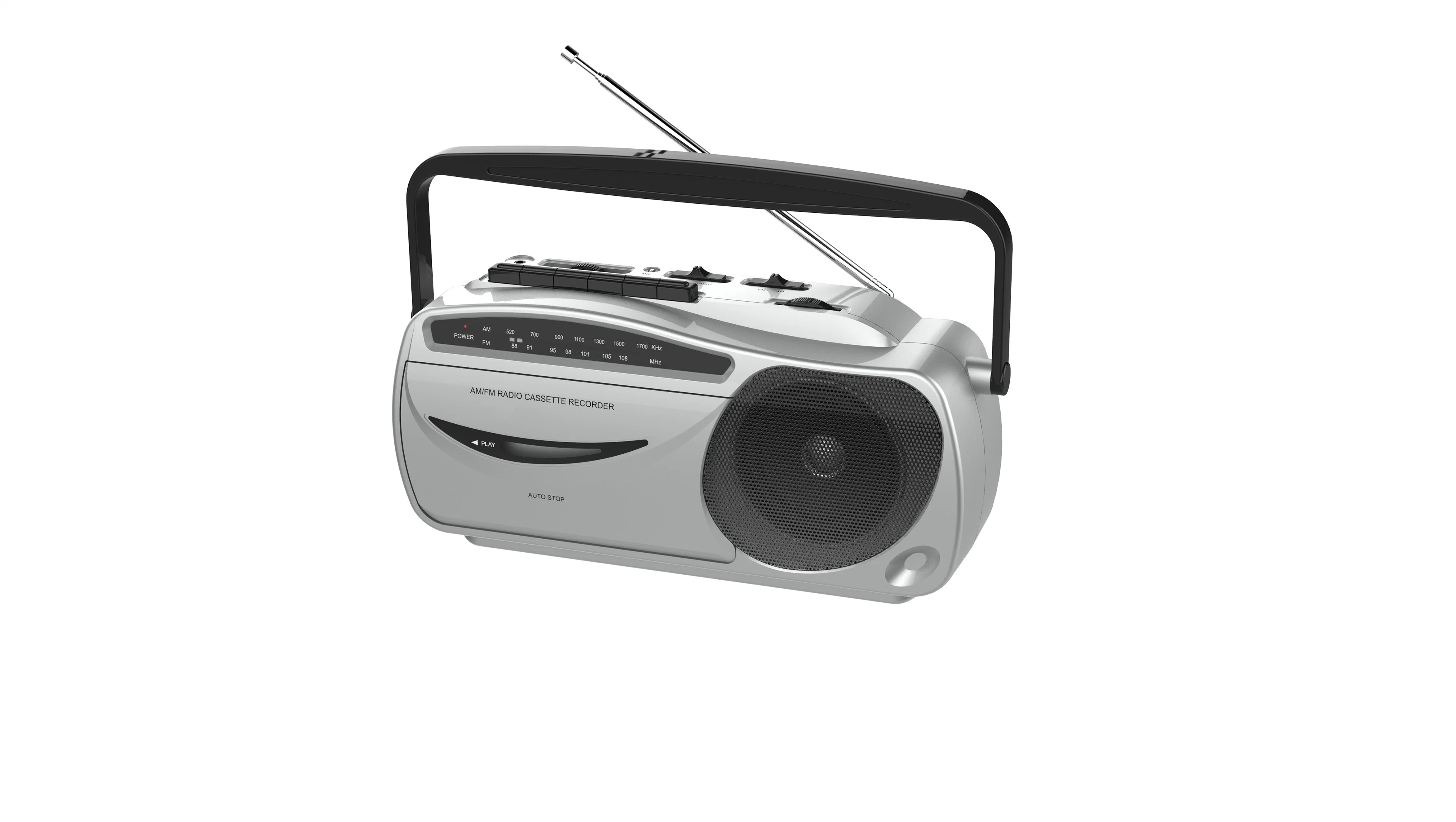 Mono Am/FM Radio with Cassette Recorder Player