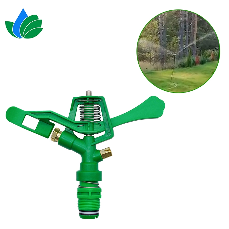 Garden Agricultural Spray Irrigation Tool boquilla metálica rociador giratorio de 360° Riego