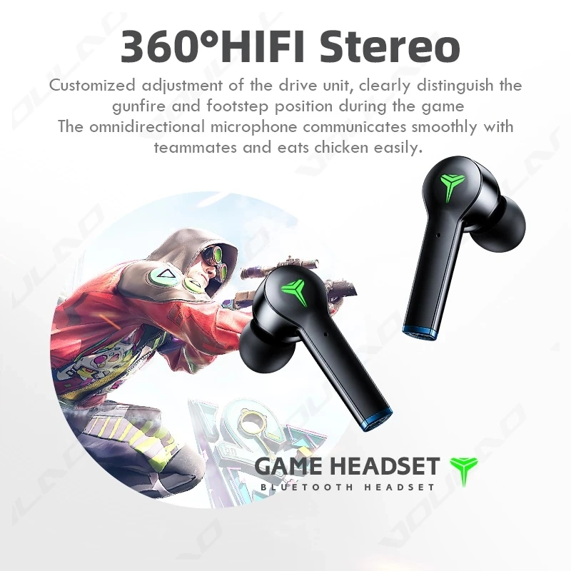 I38s Game Bluetooth Headset Wireless Binaural Low Delay Binaural Sports Stereo Touch Tws Bluetooth Headset Dropshipping