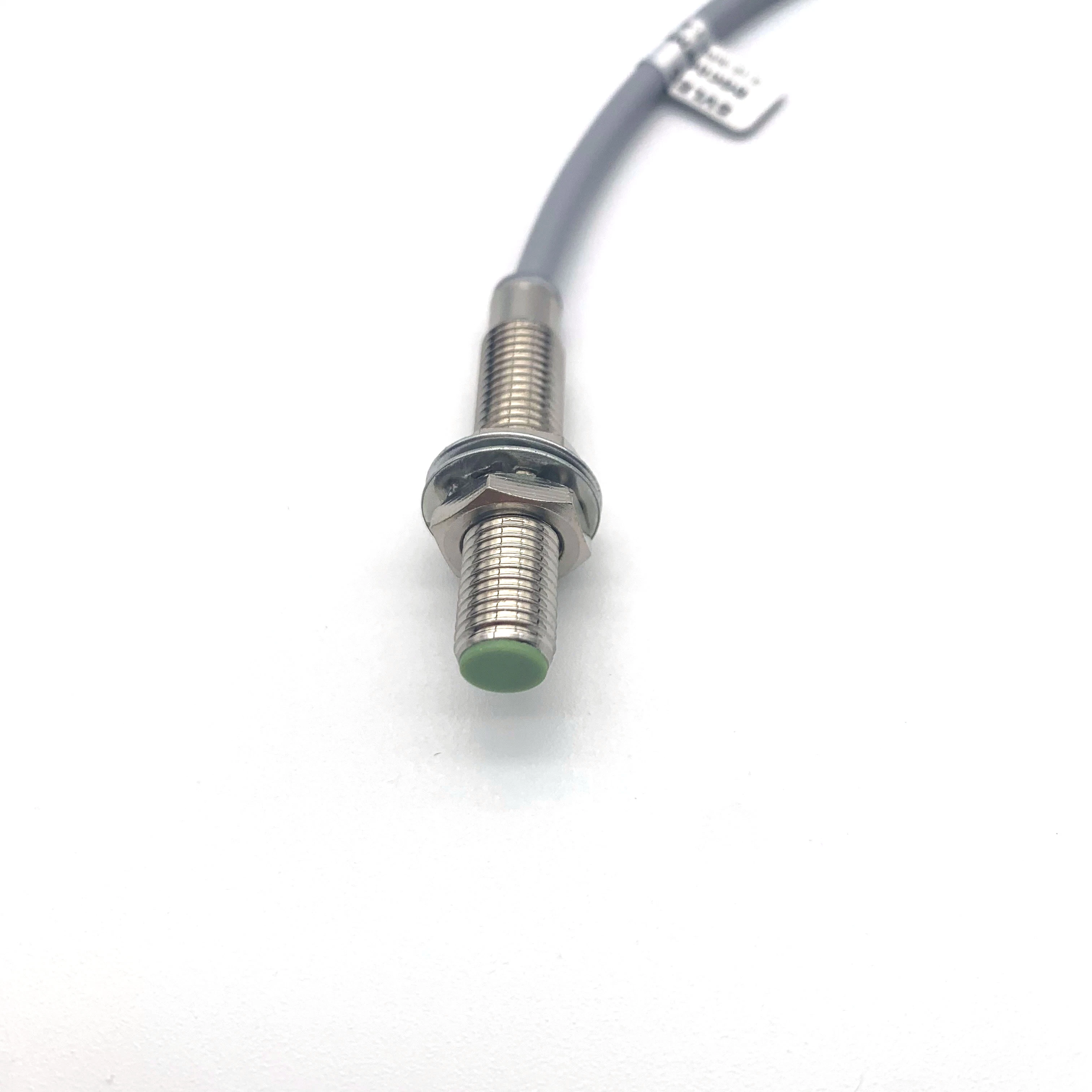 NPN No 1mm Detect Switch M8 Inductive Proximity Sensor with 2m Grey PVC Cables