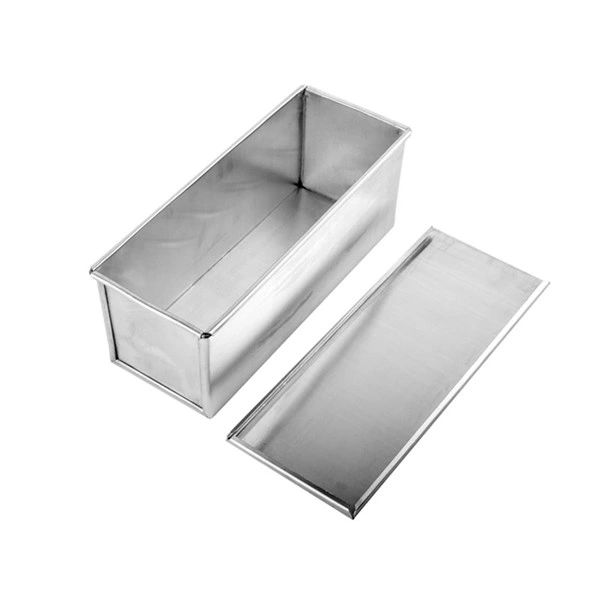 Fabricante de aluminio de alto nivel profesional solo 250g 350g 400g 600g 750g 900g 1000g de la bandeja de hornear pan Caja tostadas de pan molde para hornear con tapa