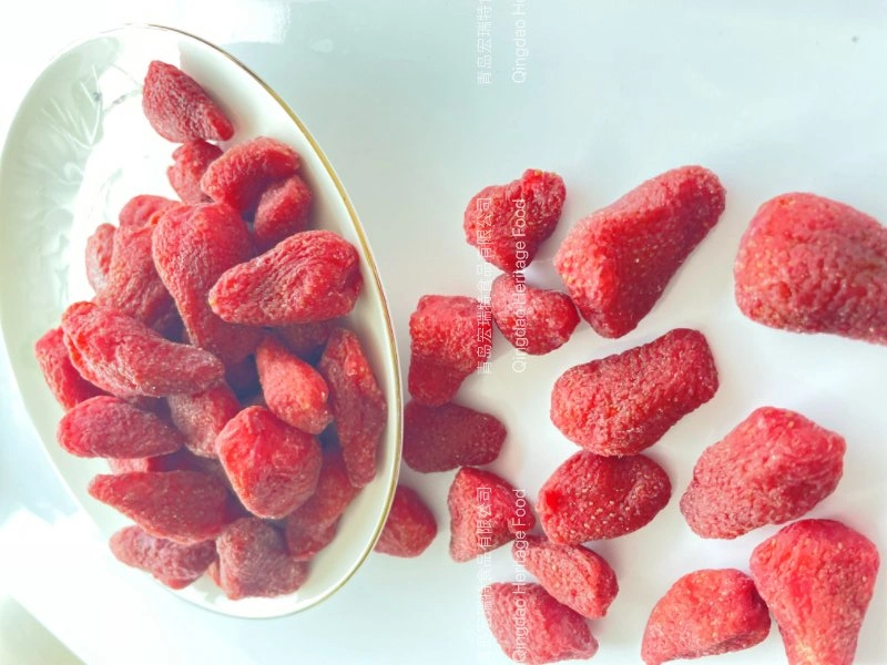 La fruta en conserva chino bocadillos saludables de fresas deshidratadas