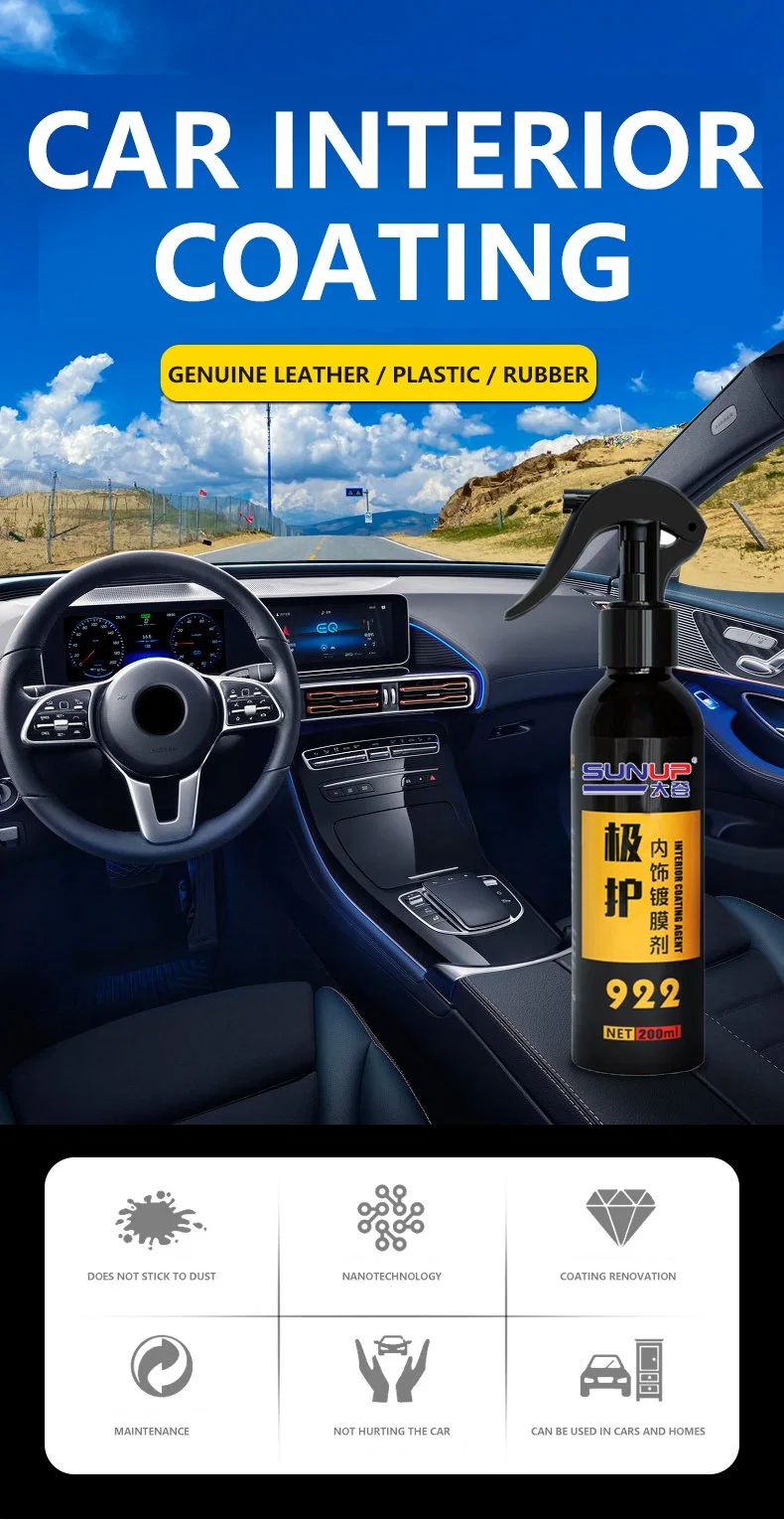 Car Care Hot Sale Plastic Coating Agent Automotive Spray Interior Cleaning Coating Agent