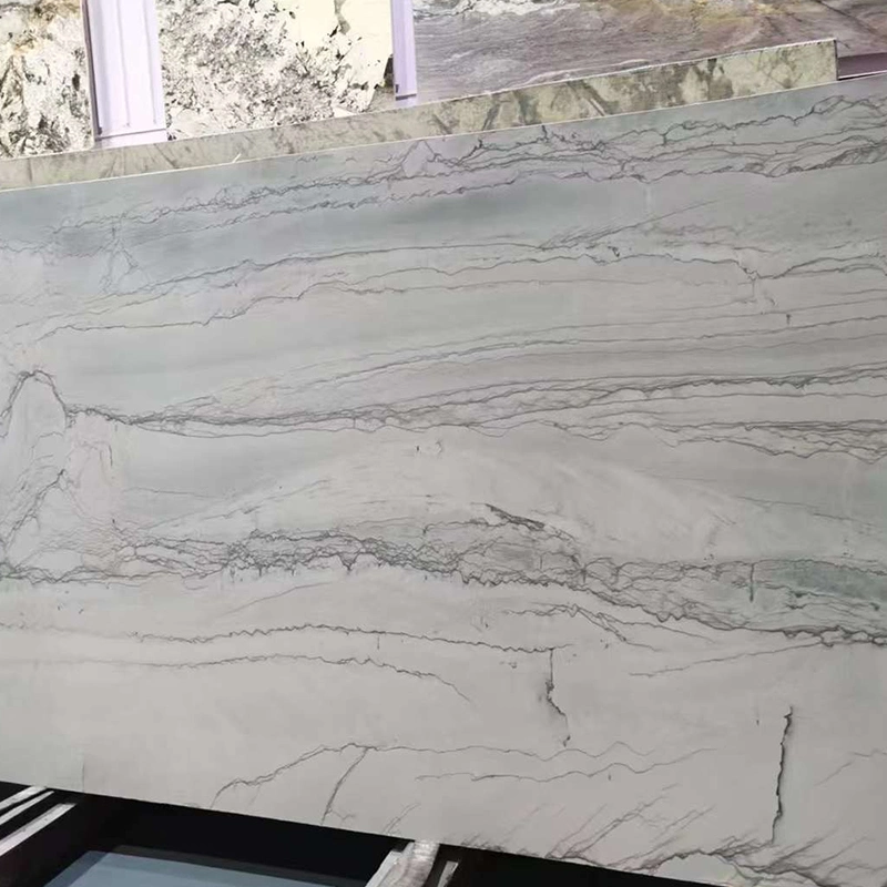 Super Quartzite Gris mármol Contétop/losas/Mesa/baldosas de pared/Pisos decoración de Hotel Precio