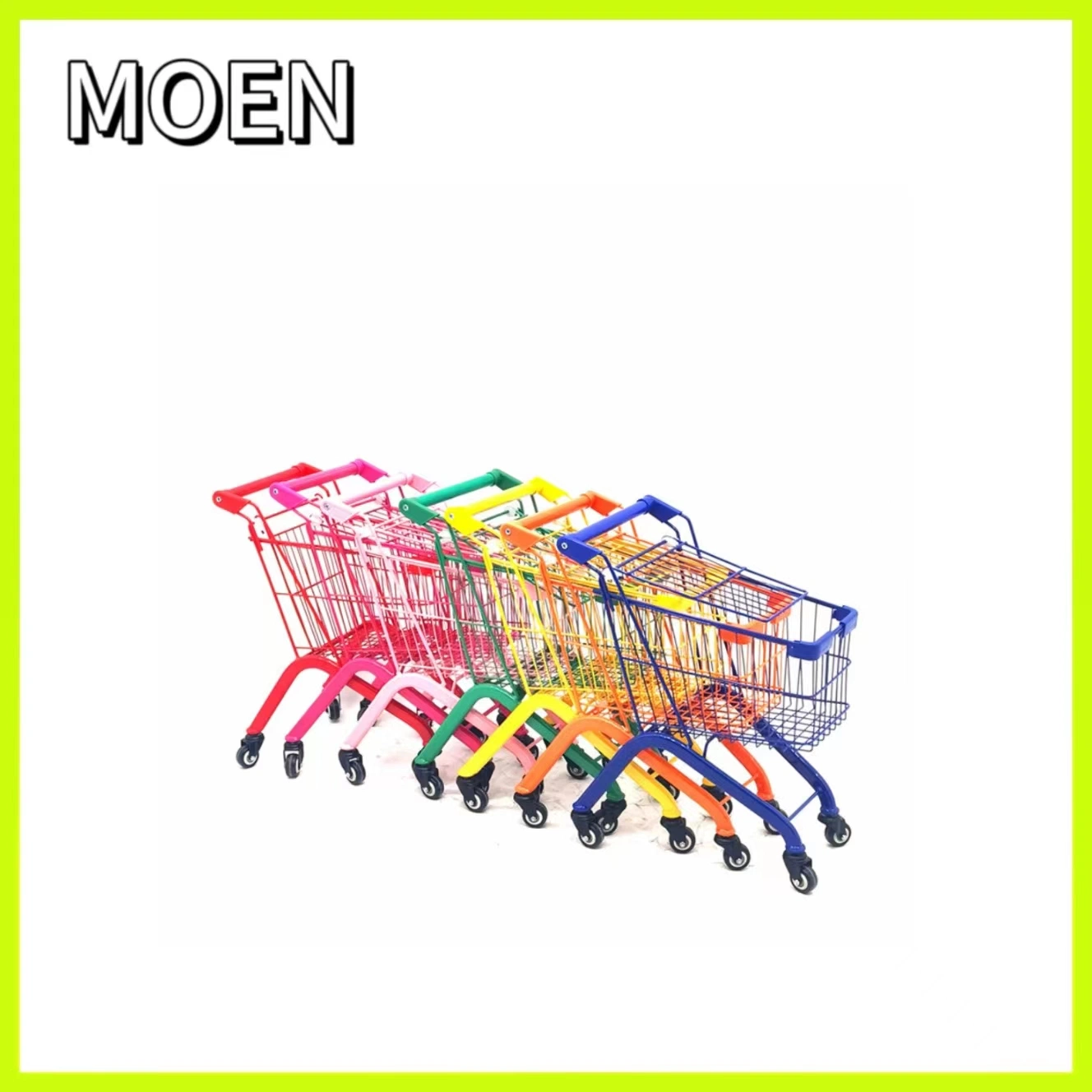 Colorful Child Size Children Shopping Mall Cart Kids Shopping Trolley