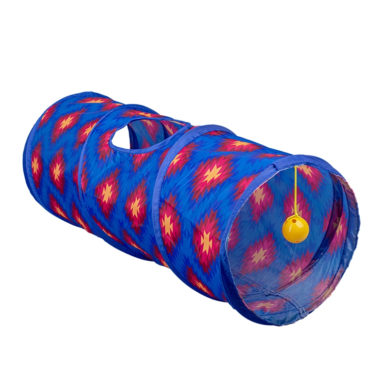 New Design Cat Crinkle Collapsible Kitty Toy Foldable Tunnel