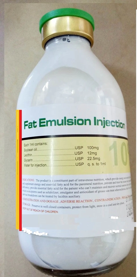 GMP Certified Fat Emulsion Infusion 250ml/500ml with Good Quality