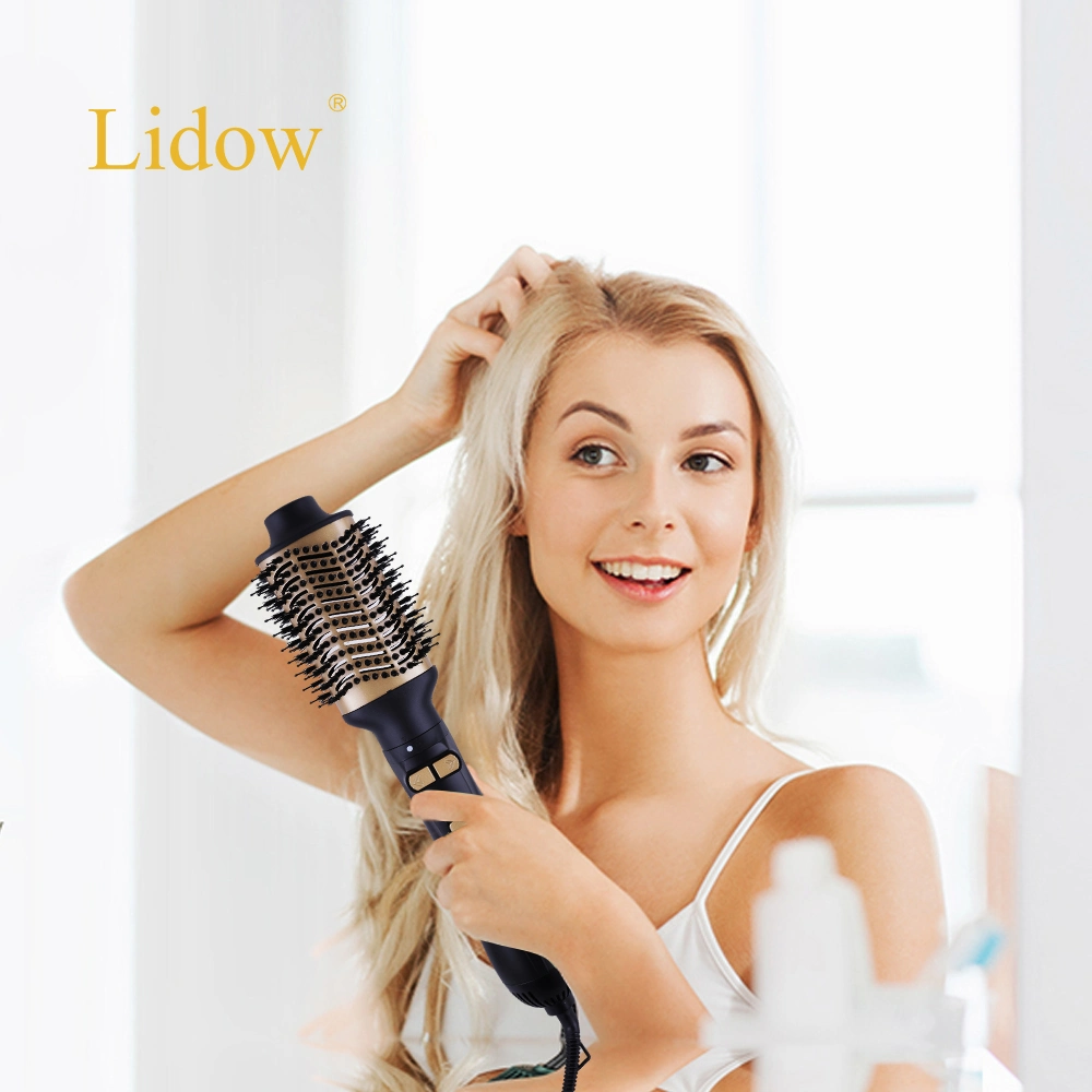 Professional Round Electric Hair Rotating Blow One Step Dryer Brush Hot Air Brush