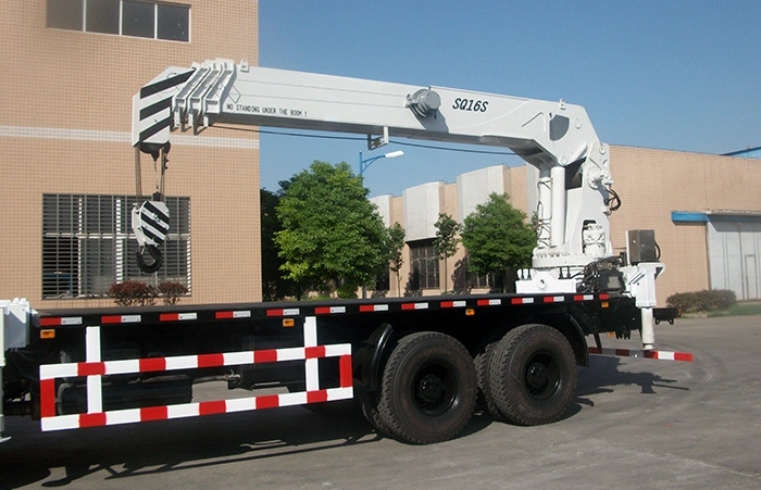 12 Ton CE ISO Certificate Hydraulic Straight Arm Truck Mounted Stiff Telescopic Boom Crane Lorry Crane with Remote Control Manipulator Customized for Sale
