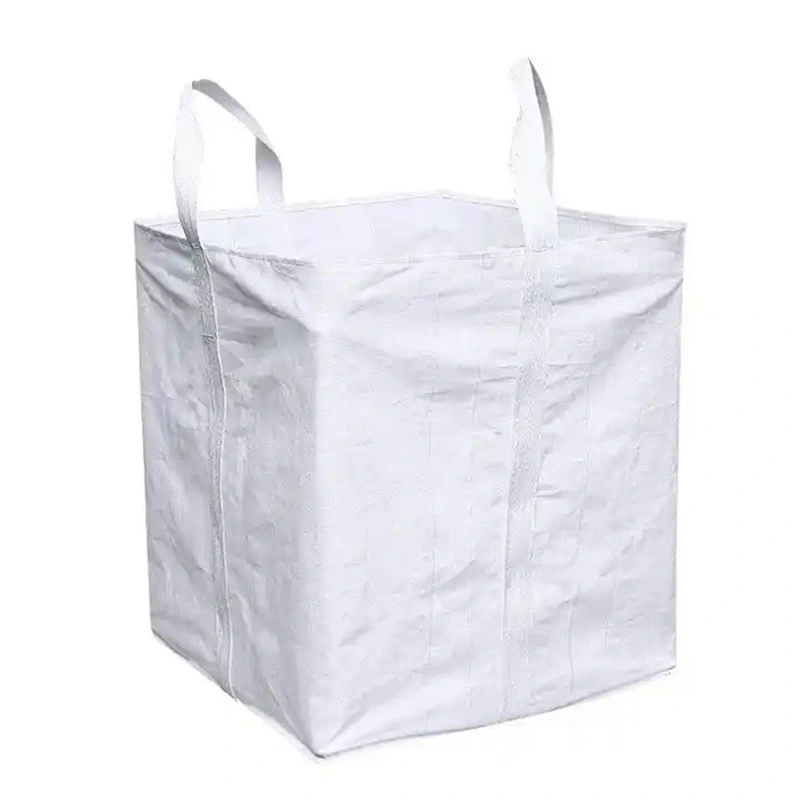 100% Recycle hohe Qualität Bulk Flat Bottom Kunststoff PP FIBC Grün gewebte PP-Tasche für Sand