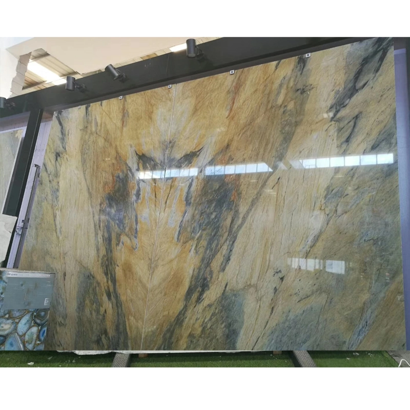 Polished Multicolor Red Granite Slab for Kitchen Countertop