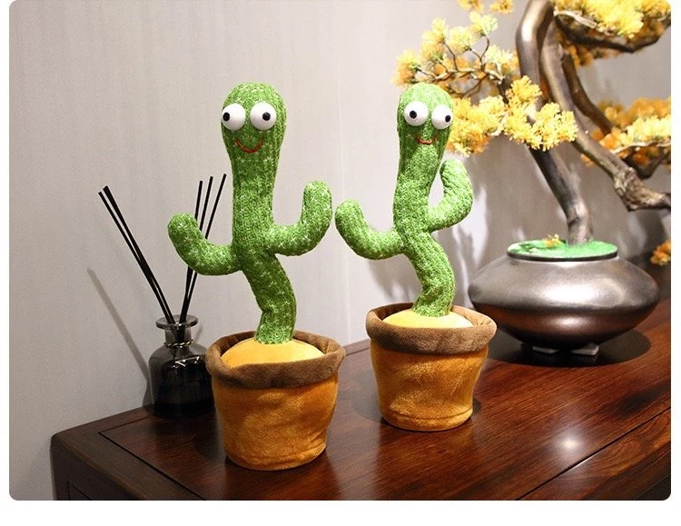 Latest Nice Design Hot Sale Stuffed Toys Singing Kid Gifts Funny Dancing Cactus Plush Toys Children