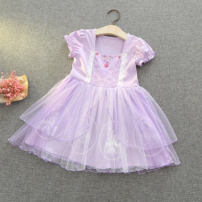 Girls' Lace Princess Wedding Baptism Dress Formal Party Product Wear for Toddler Baby