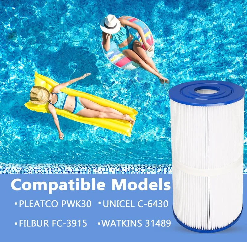 Factory Customization Advanced Swimming Pool Container Hot Tube SPA Water Filter Replacement, Replaces Unicel C-6430 Filter Intex Cartridge Filtro De Agua