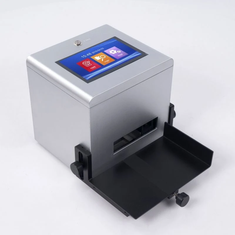 Static Intelligent Automatic Inkjet Printer 7'' Color Touch Screen 600dpi Intelligent USB Qr Code Production Date Label Printer