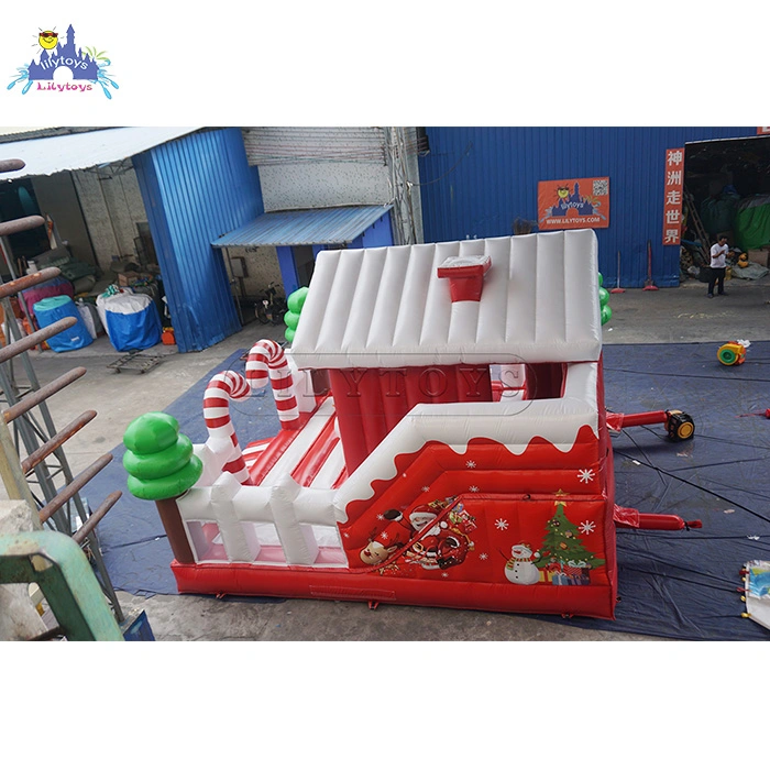 Sweet Candy Playground Bounce Inflatable Christmas Castle Outdoor Playground Equipment