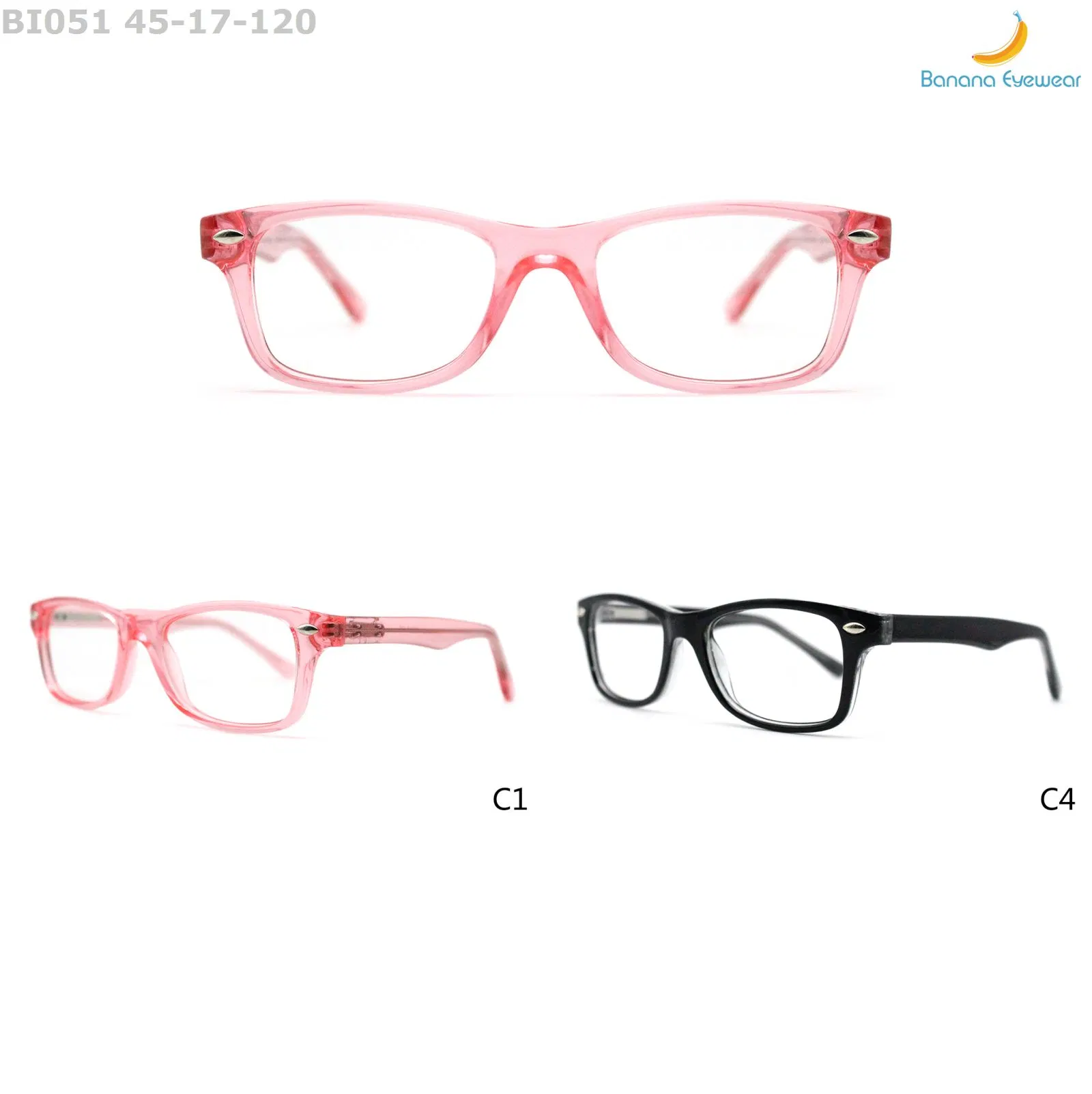 Plastic Injection Kids Square Eyewear Optical Frame OEM Service Eyeglasses