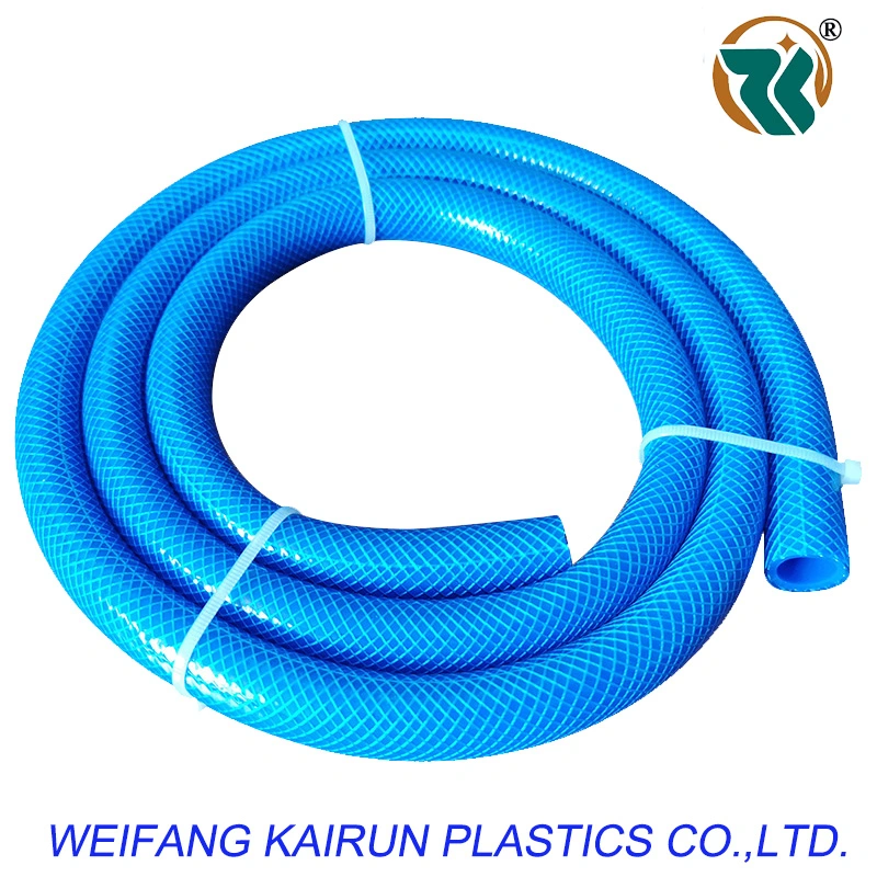 Venta caliente Tubo de PVC con PVC de color verde o azul de la manguera de presión para suministro de agua