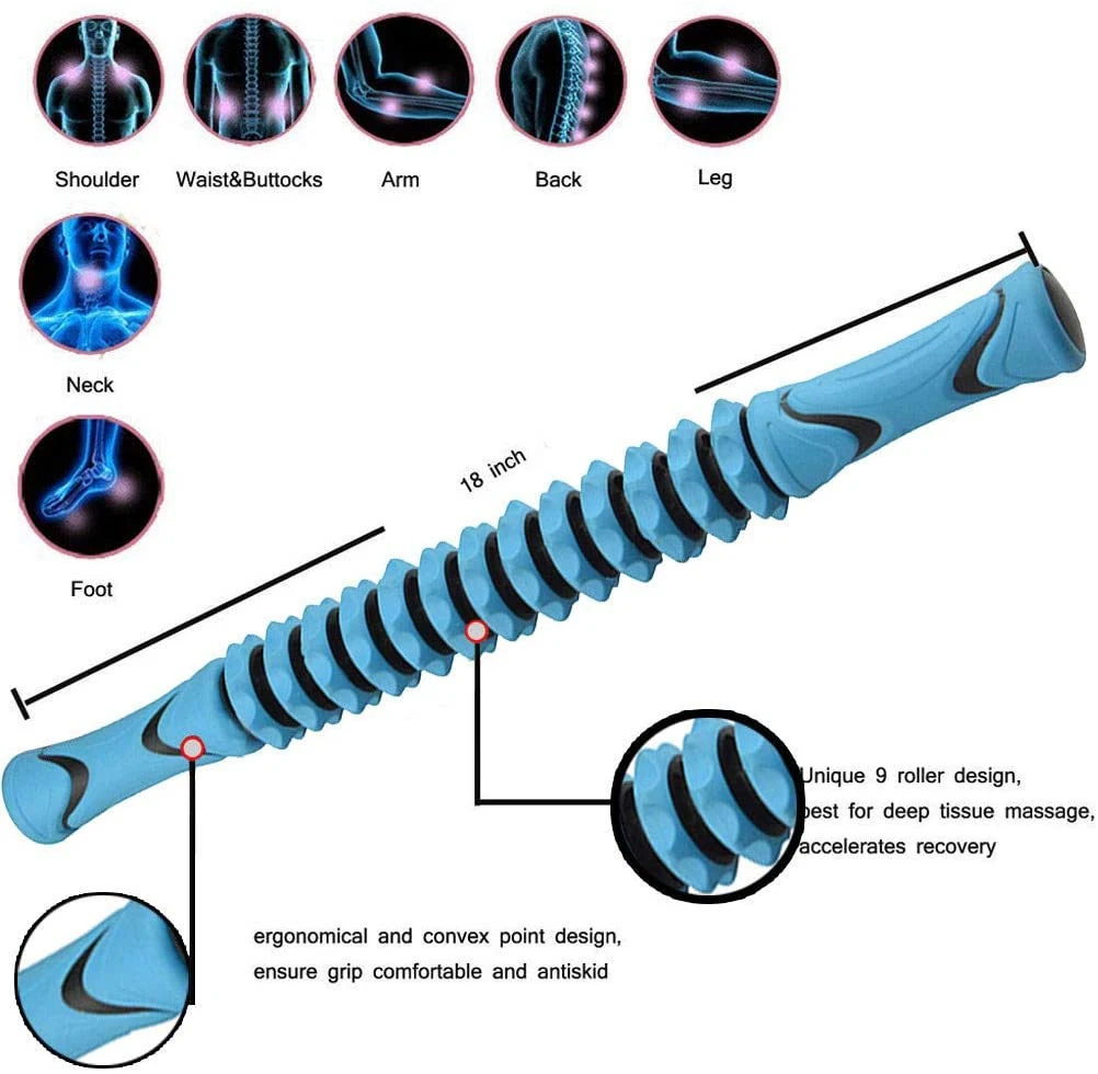 Músculo rodillo Masaje Stick cuerpo entero profundo Masaje de relajación muscular Wbb13090