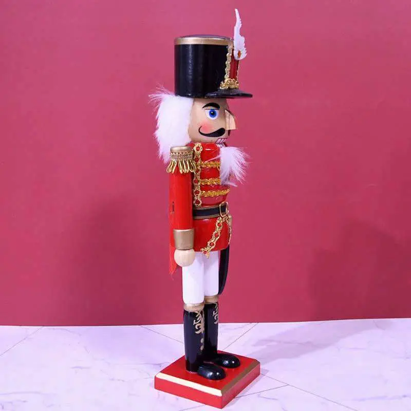 36 cm Natal Nucracker madeira secretária soldado decoração de ornamento