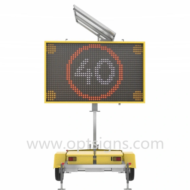 Manufacturer Outdoor Solar Intelligent Traffic Screen Mobile LED Variable Message Board