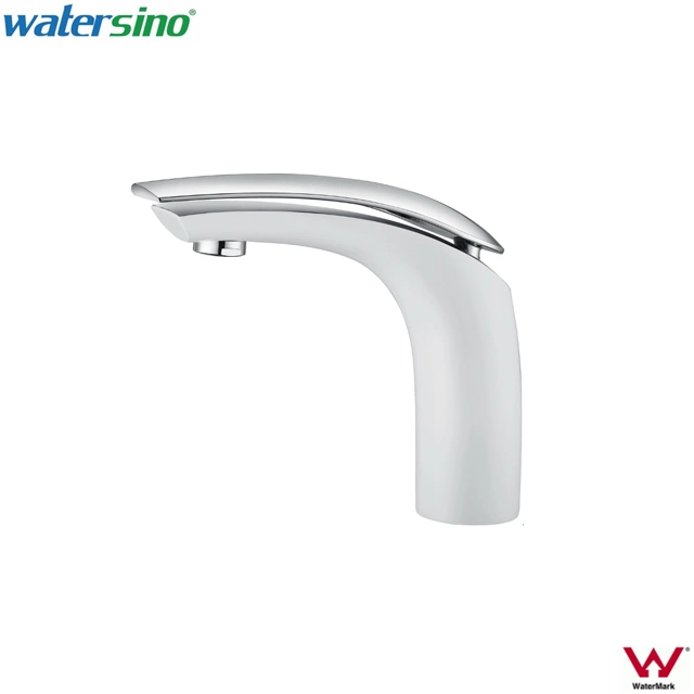 New Swivel White & Chrome Bathroom Kitchen Mixer Faucet