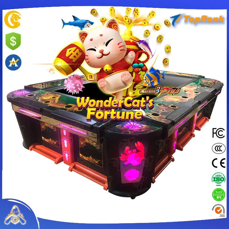 2023 New High Profits 10 Players Fish Tables Coin Operated Games Software Accessories Wonder Cats Fortune