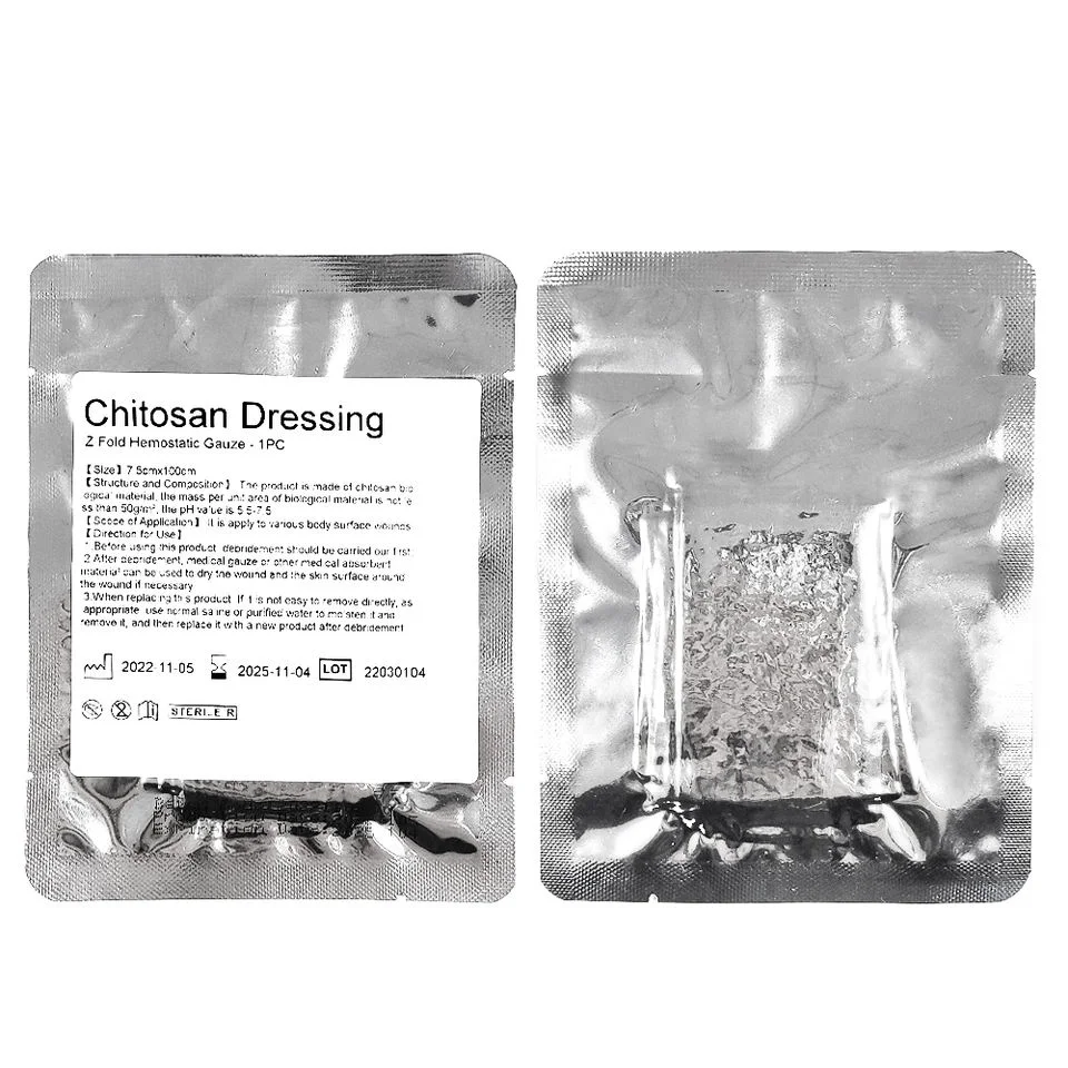 Emergency Trauma Z-Fold Hemostatic Chitosan Gauze for Ifak Tactical Outdoor Medical Dressing Stop Bleeding