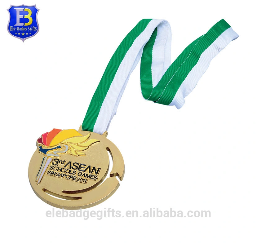 2017 Special deign School Games Gold Plating Promotion Metal Medal لكل أجهزة TEM