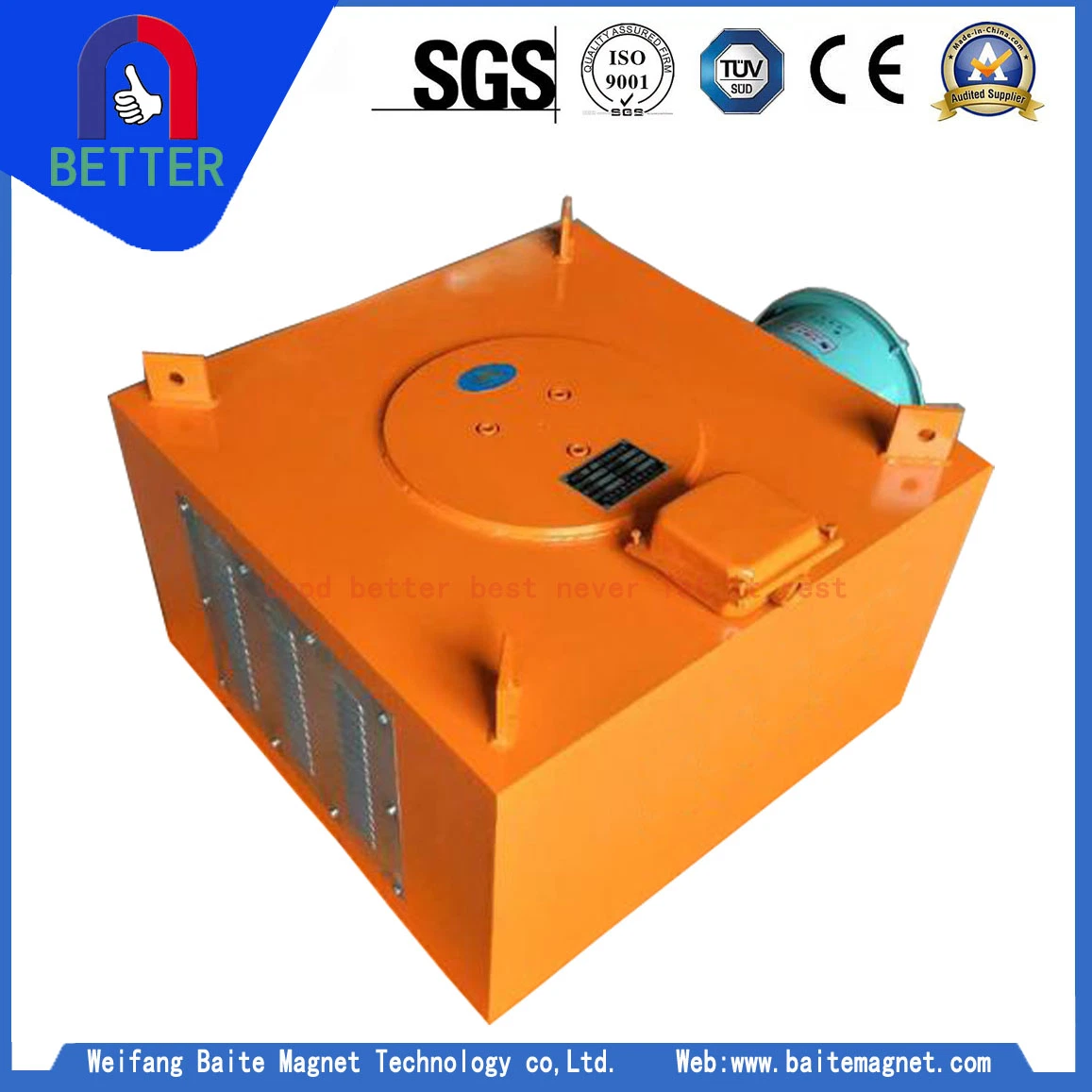 Series Rcda Wind Cooling Suspension Electric Magnetic Iron Separator