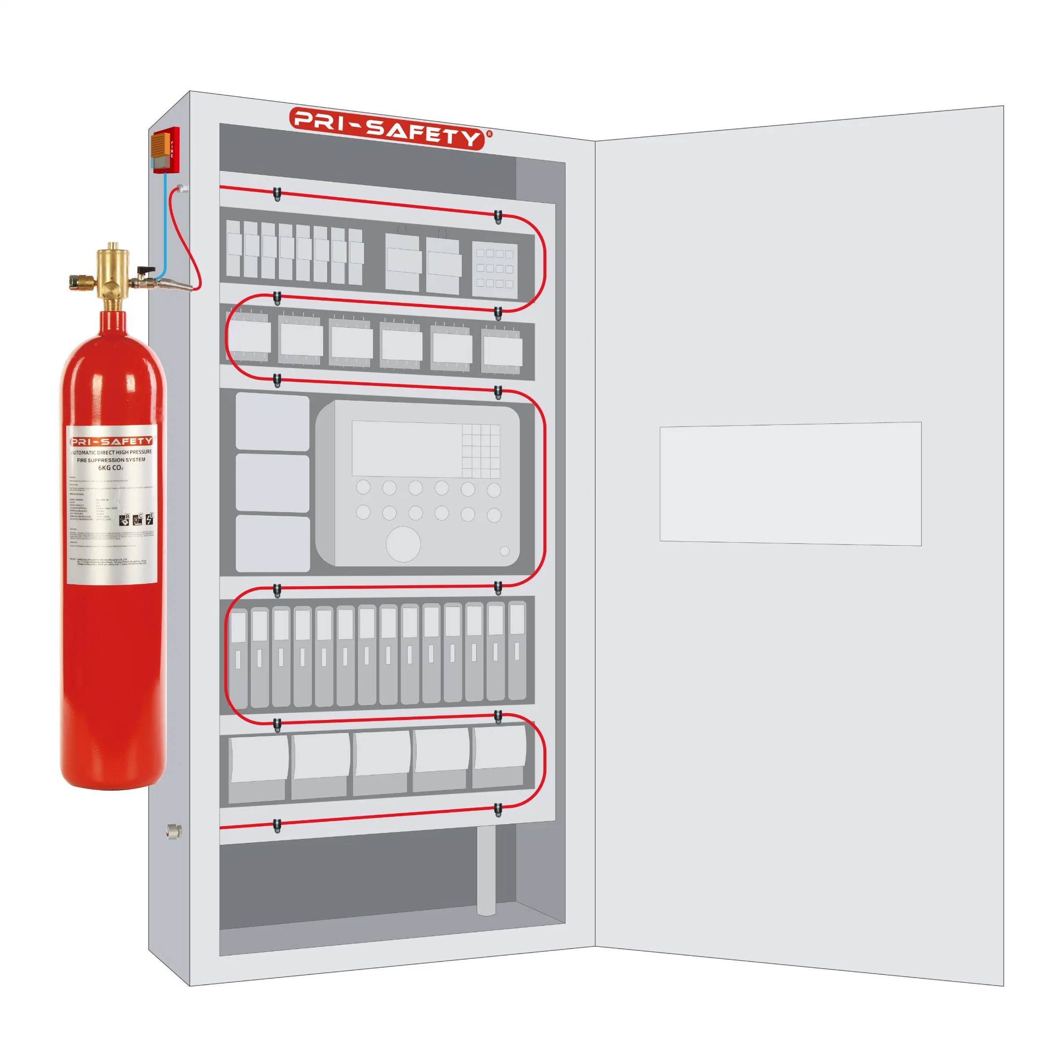 PRI-Safety Direct CO2 Automatische Brandunterdrückungsanlage vom Hersteller