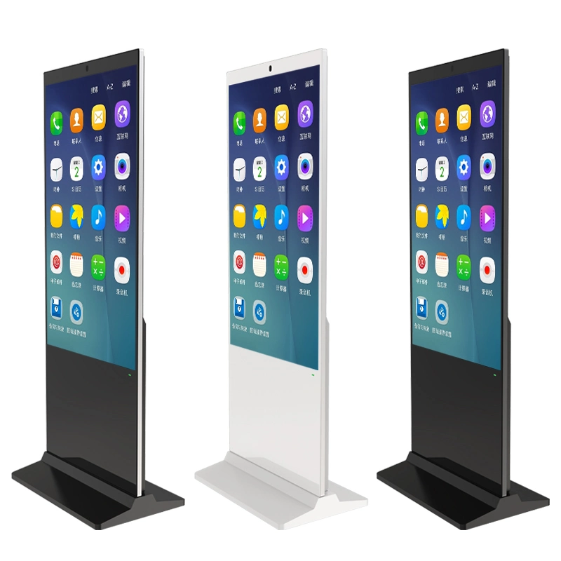 75-Inch Indoor Digital Signage Kiosk Floor Upstanding LCD Display