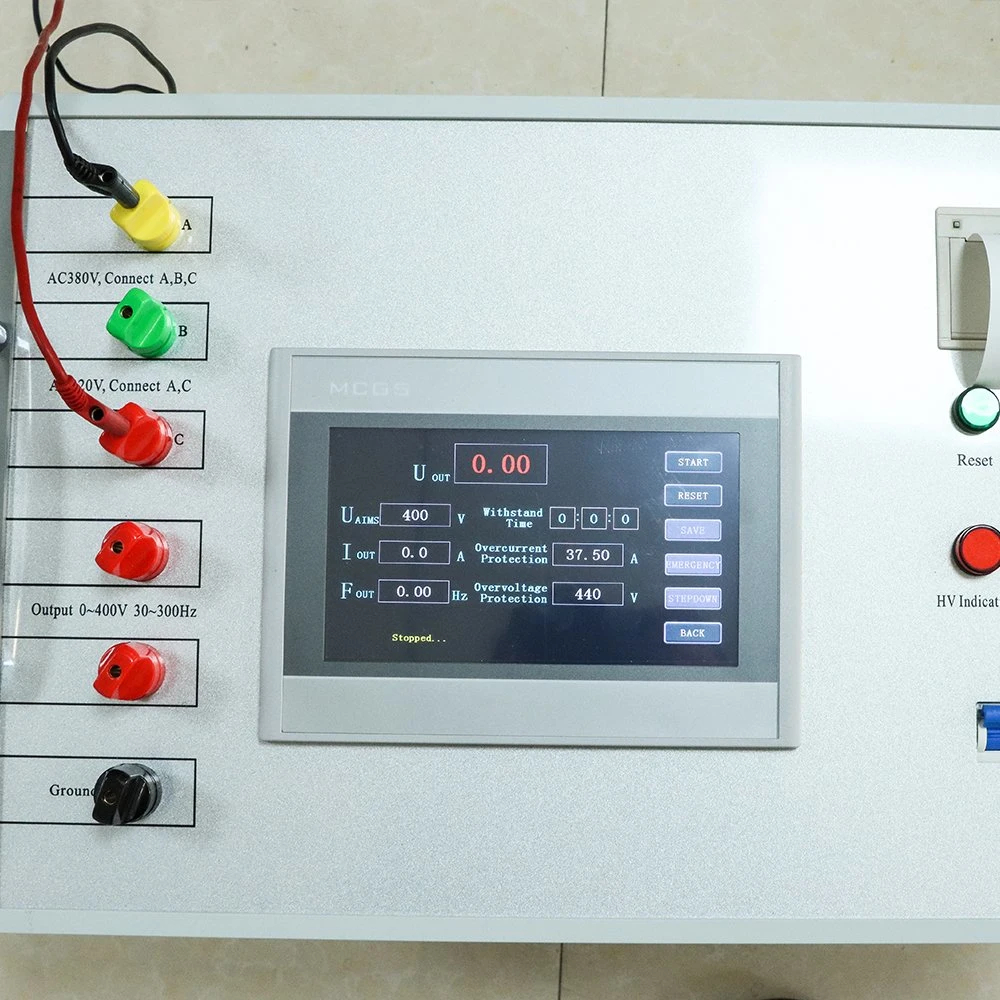 La inducción de aislamiento longitudinal de la prueba de tensión de resistir el dispositivo de prueba DVDF Multi-Frequency comprobador de tensión de ruptura de inducción