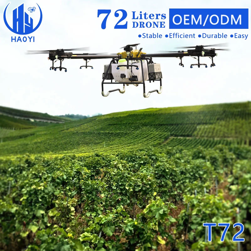 Agricultural Uav Drone 72LTR Big Capacity Farming Crop Protection Uav for for Sale