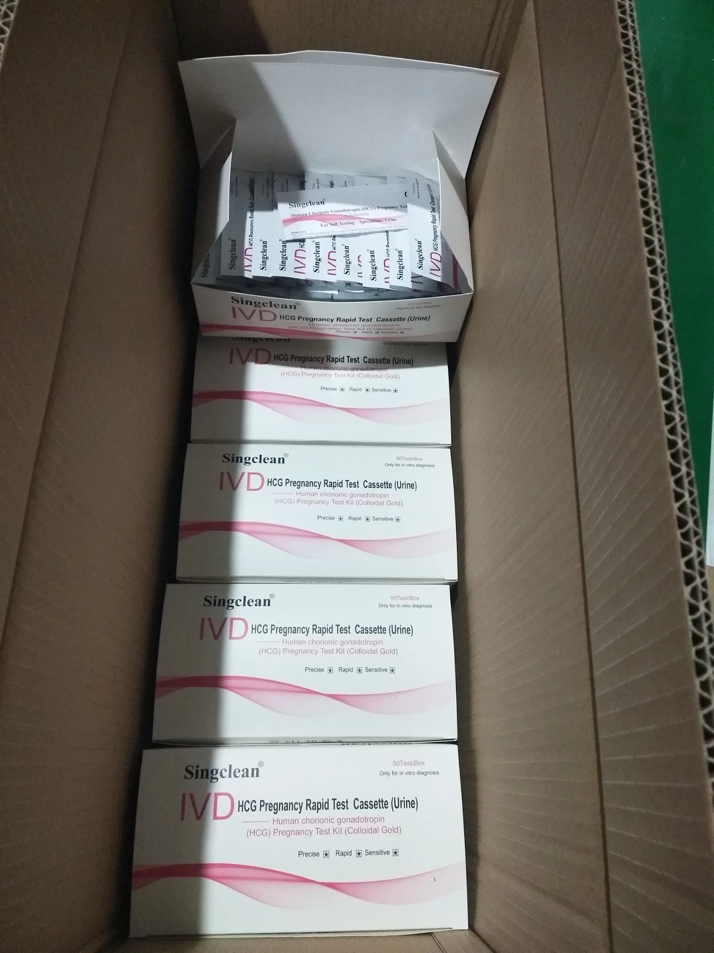 China Female Singclean or Customized Brand Kit Pregnancy Test Cassette