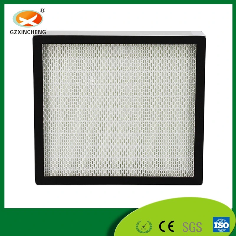 HVAC System H14 Glassfiber Mini-Pleated HEPA (ULPA) Air Purifier Panel Filter