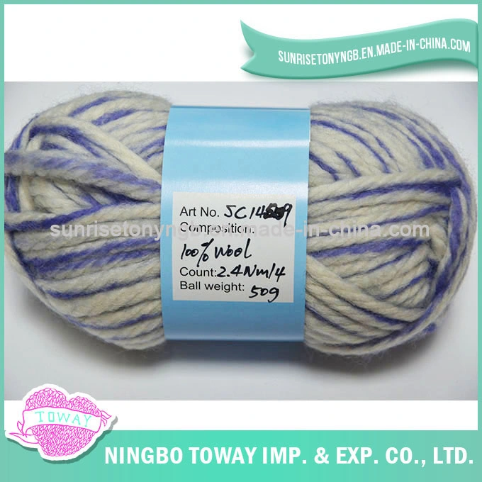 Weaving Fancy Grosso Wool Acrylic Hand Knitting Yarn