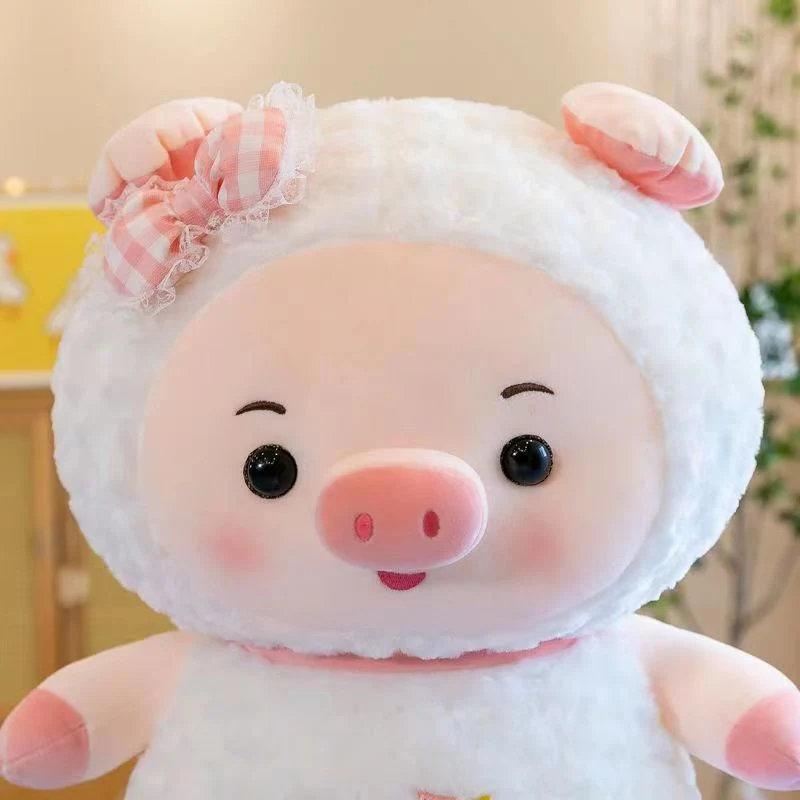 Cute Cartoon Piglet Doll Plush Toy Kids Soothing Sleeping Doll Ragdoll Birthday Gift