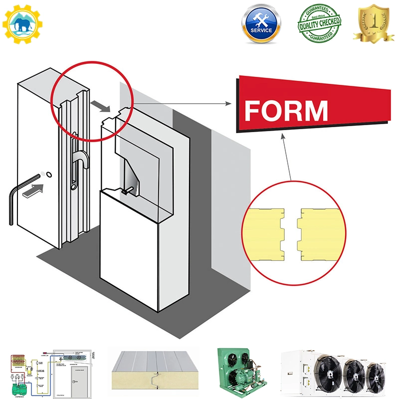 50mm PU/sándwich con aislamiento de poliuretano Coldroom PIR el panel de pared