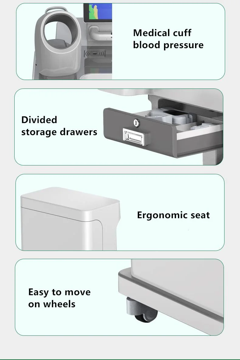 Height Weight Scale Touch Screen Kiosk Health Examination Kiosk Multimedia Kiosk