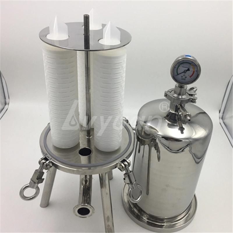 Multi Round Cartridge Filtration Tank for Cartridges Filter Housing Ss 304 316L Single Core Element Air Liquid Beer Filters