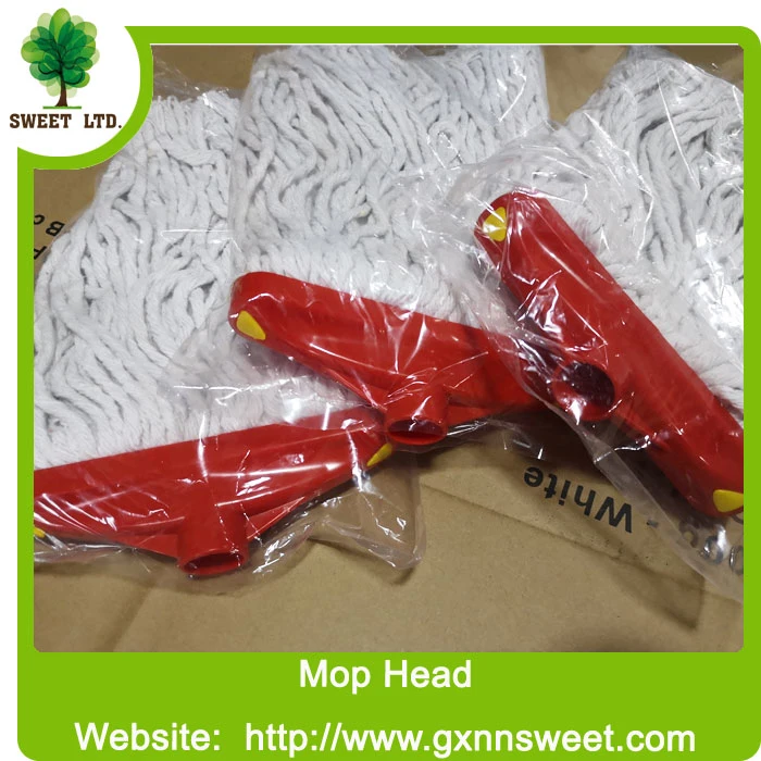 High Absorbent Plastic Sleeve Mops, Made From Cotton Fiber, Quality Wholesale/Supplier Supplier of Reusable Mops for Floor Cleaning