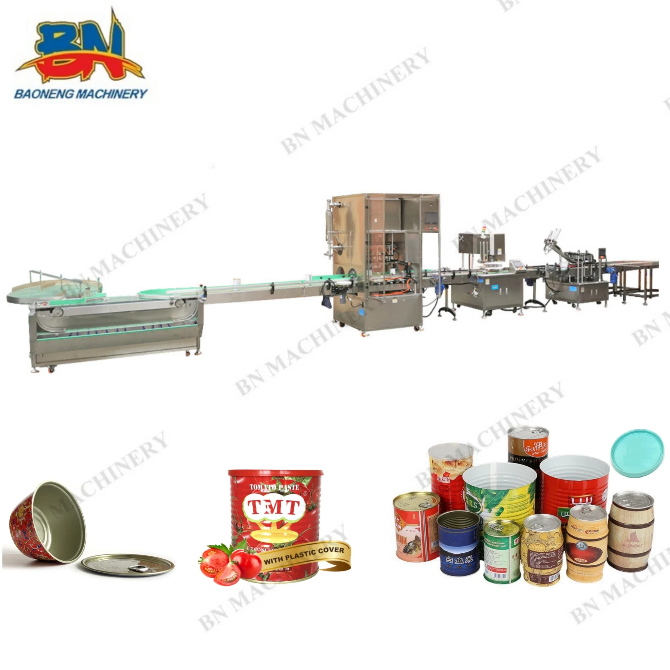 Ketchup Butter Paste Can Filling Machine with Washing Capping Line