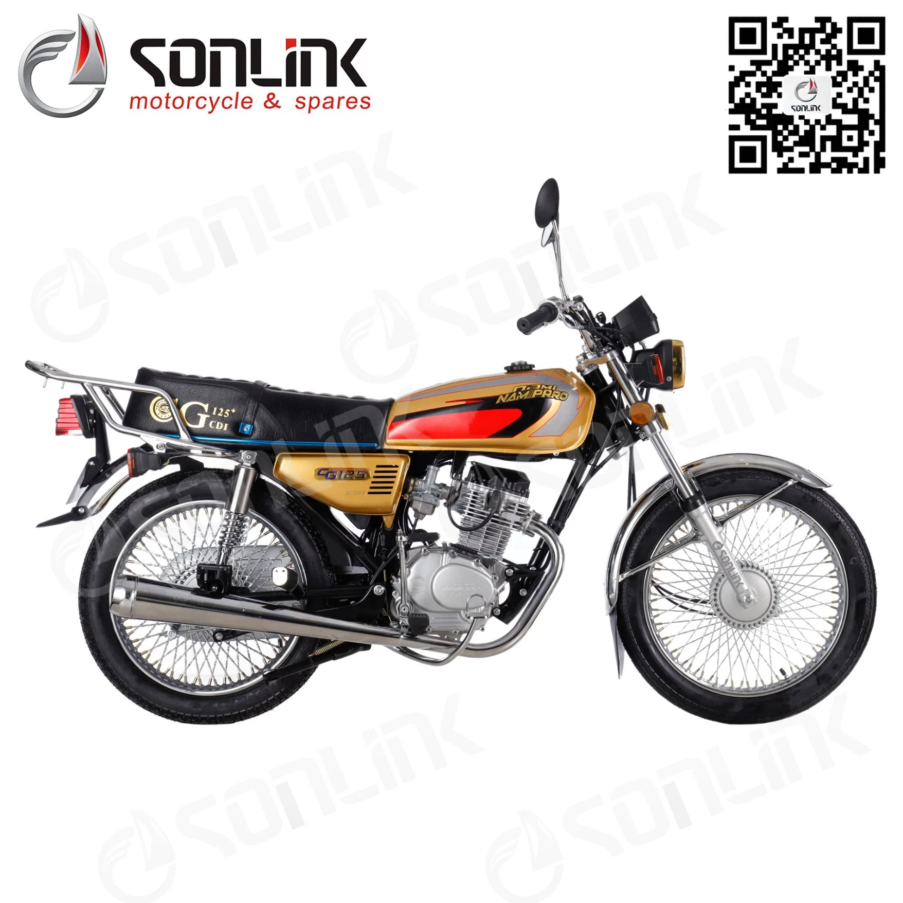 Happy Modle Economy Benzin Zweiradmaschine 125cc Moto Cg / 125 Cc Motorrad / 125 Cc Dirt Bike / 125 Cc Motorrad/Motorzyklus (SL125-F)