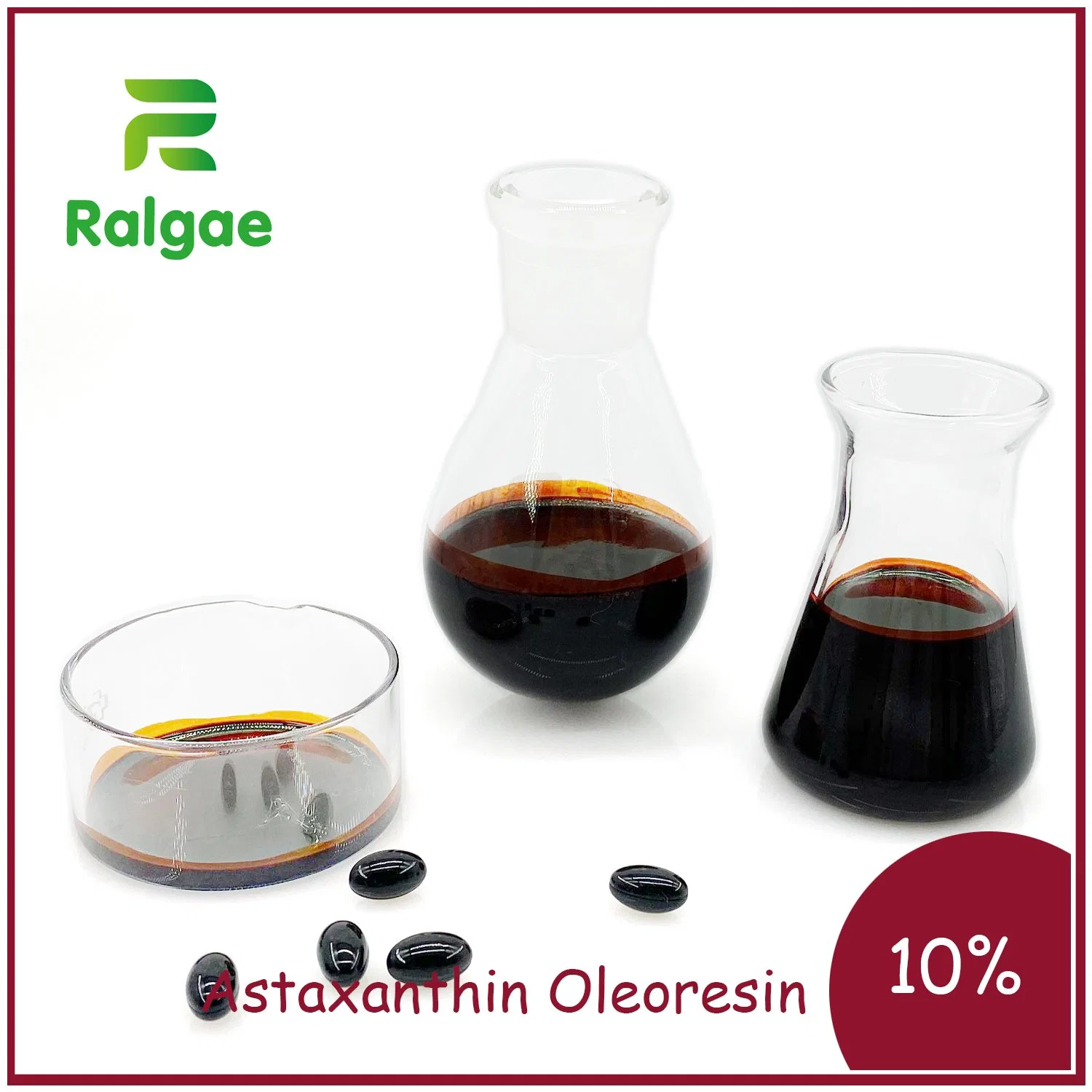 Natural Microalgae Astaxanthin Oleoresin Foods Grade for Health Nutrition Supplements