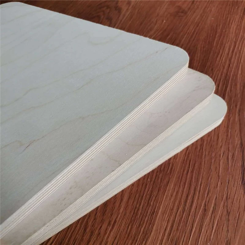 1.5mm-30mm Birch/Poplar/ Basswood Faced Commercial Laser Cutting Plywood Sheets