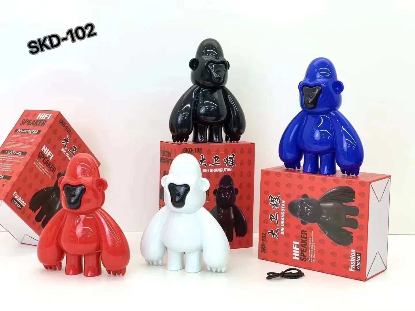 Nuevo (SKD-102) Cartoon Big Orangudan Altavoz inalámbrico Bluetooth para regalo para niños